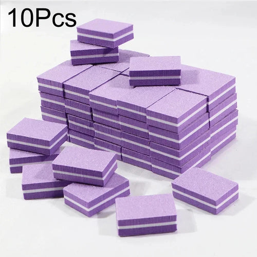 Nail Art Buffer Polish 50-10Pcs Mini Buffing Sanding Files Block