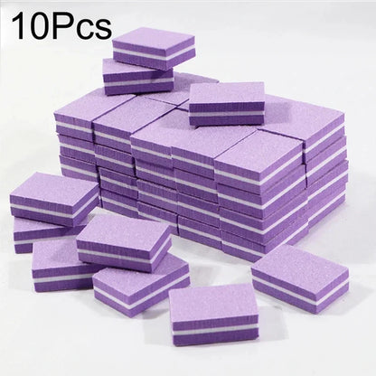 Nail Art Buffer Polish 50-10Pcs Mini Buffing Sanding Files Block