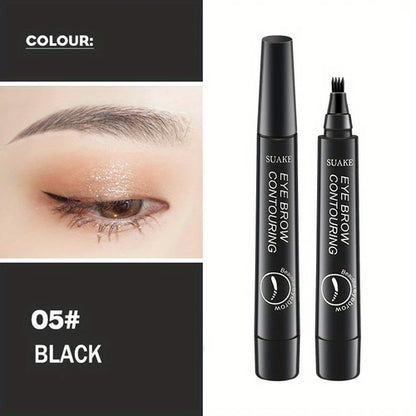 Waterproof Eyebrow Pen, Microblading Eyebrow Pencil With 4 Split Head,