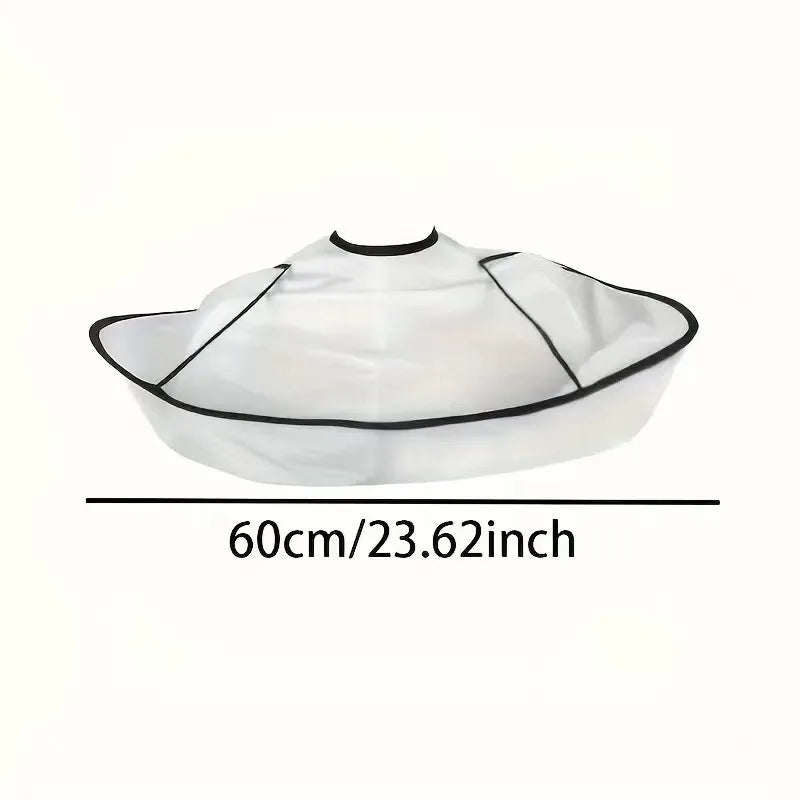 Professional Hairdressing White Hair Styling Apron Breathable Salon
