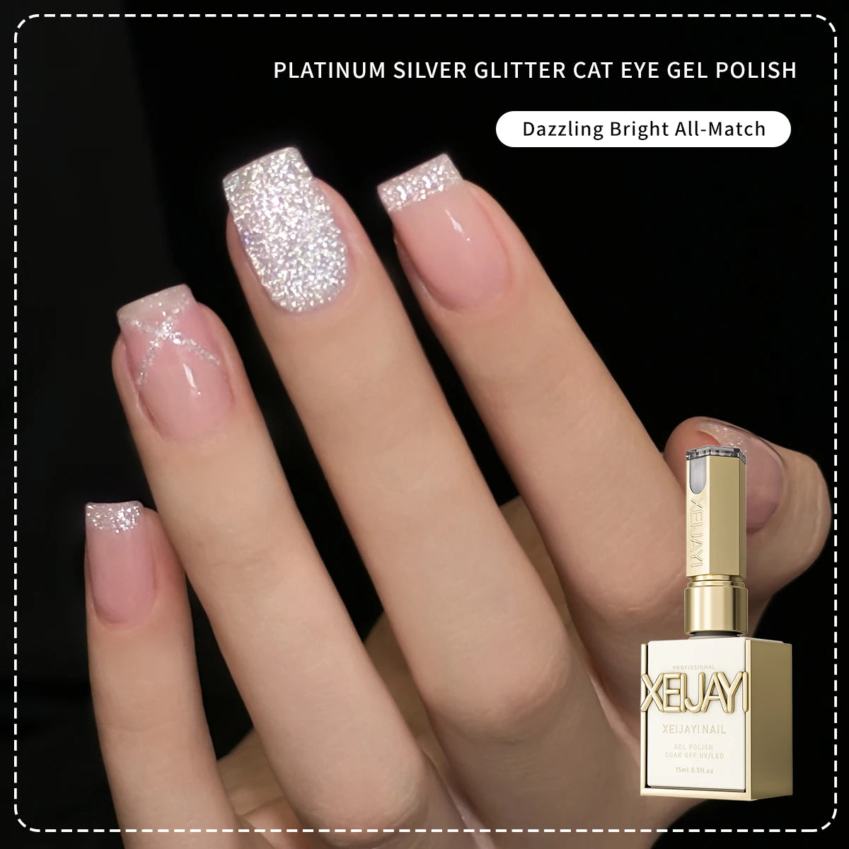 15ML Rainbow Cat Eye Nail Polish Gel Phototherapeutic Gel Soak Off