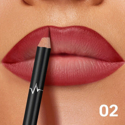 Pudaier 6-Color Waterproof Matte Lip Liner - Long-Lasting,