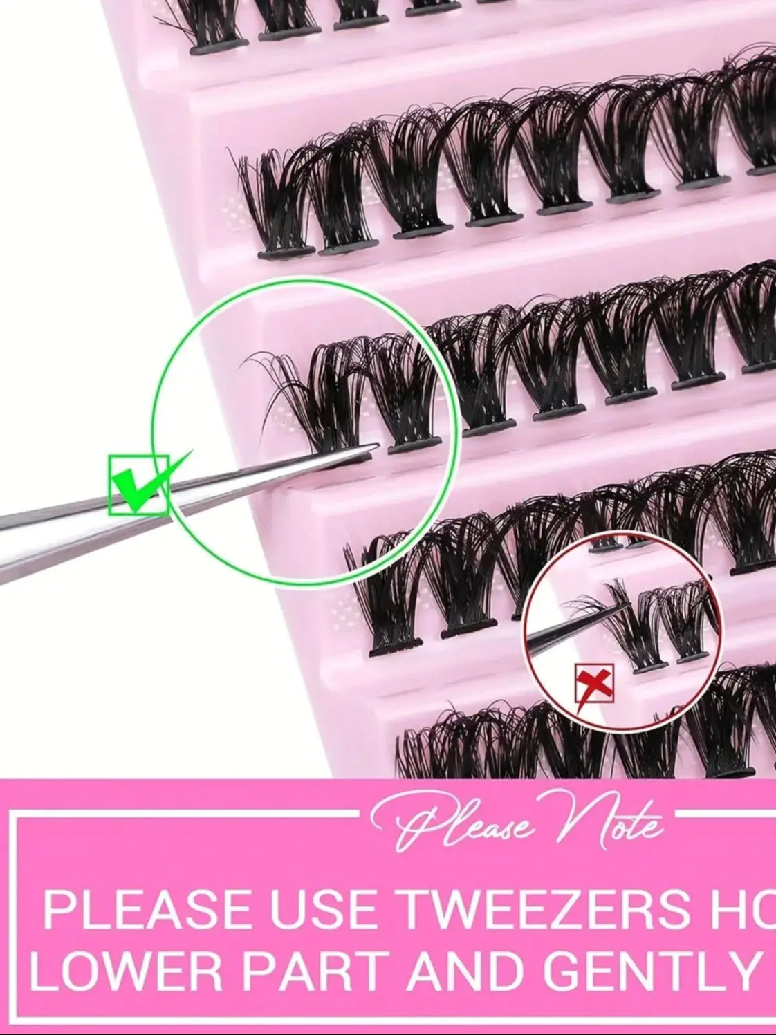 MJ Individual Lashes 8-16mm 200pcs Cluster Lashes Natural Look Mixed