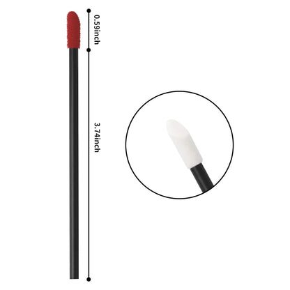 100 Pcs Disposable Lip Lint Free Applicators  Lipstick Testers Wands