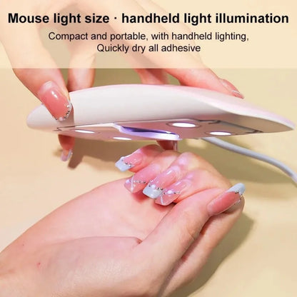 Foldable Nail Lamp Portable Nail Dryer Lamp 6 LED&UV Manicure Machine