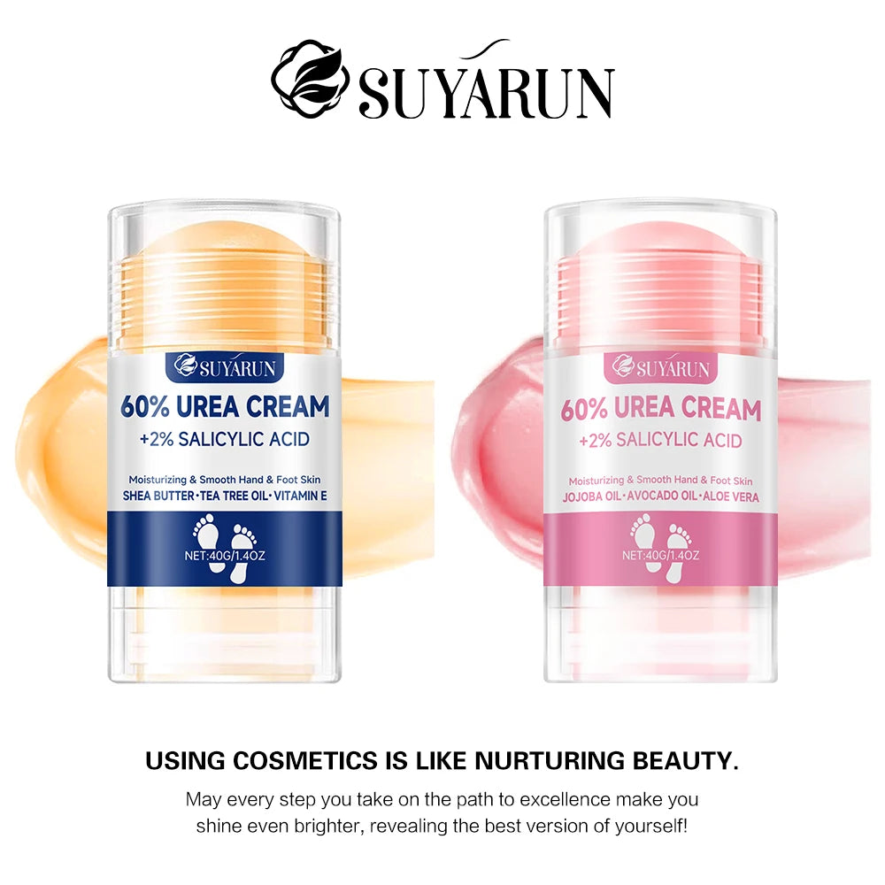 SUYARUN 60% Urea Foot Cream Stick - Moisturizing & Exfoliating,