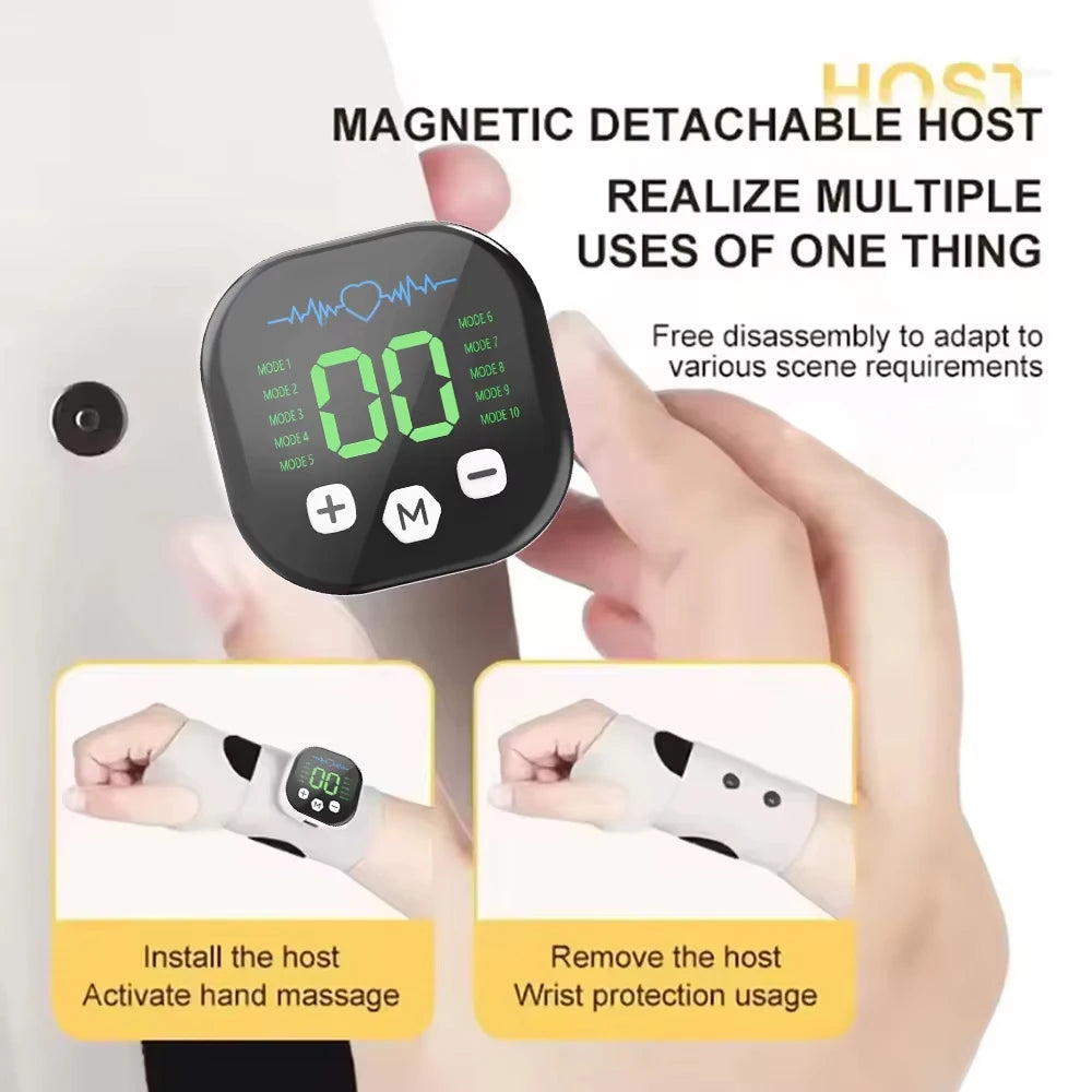 Electric Cordless Hand Wrist Massager 10 Mode Vibration Massage 29