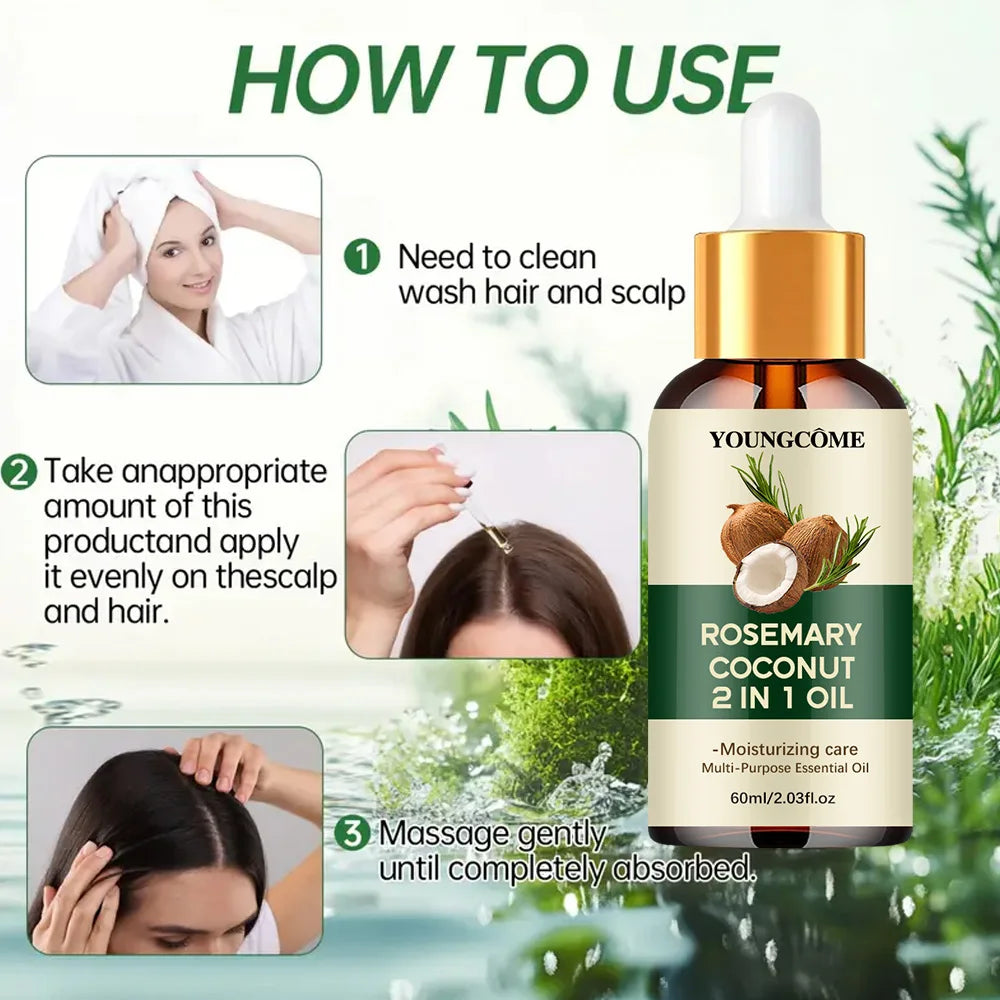 Rosemary Oil Hair Growth Essential Coconut Oil Improve Hair Loss And