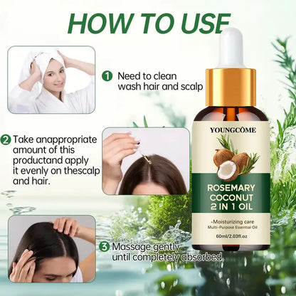 Rosemary Oil Hair Growth Essential Coconut Oil Improve Hair Loss And