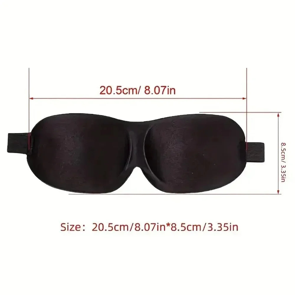 3D Stereoscopic Sleep Eye Mask, Sleep Magic Memory Sponge Black
