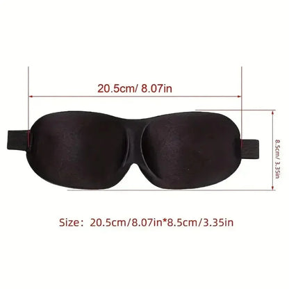 3D Stereoscopic Sleep Eye Mask, Sleep Magic Memory Sponge Black