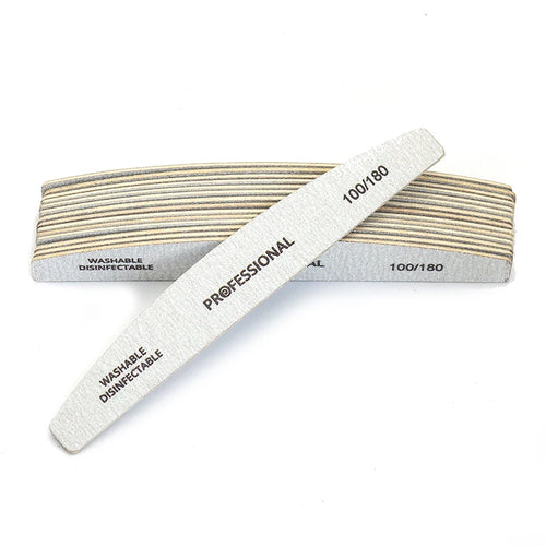 10pcs/Lot Wooden Nail Files Professional 100 180 240 Emery Board