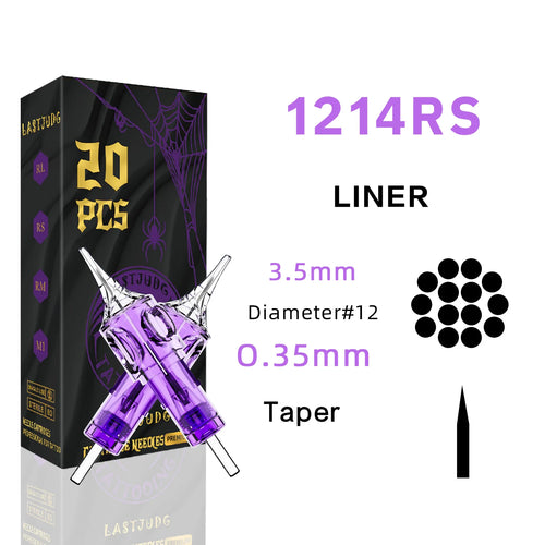 LASTJUDG Tattoo Needles 20PCS Disposable Tattoo Needles RL RS M1 RM
