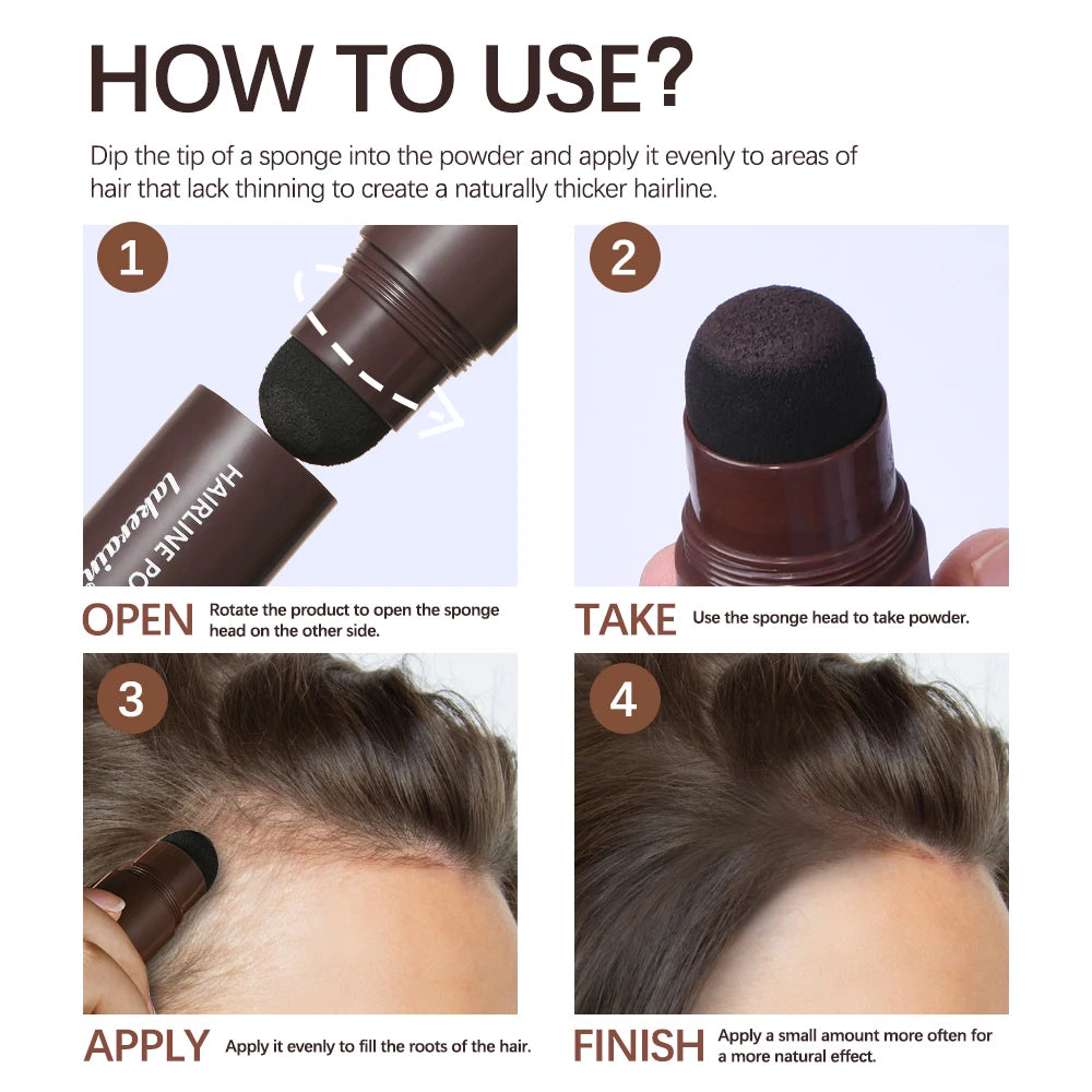 Hairline Shadow Powder Hair Waterproof Hairline Root Cover Up Natural