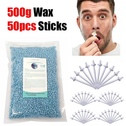 Portable Nose Wax Kit 50g-1005g for Men and Women Nail Waxing Hair