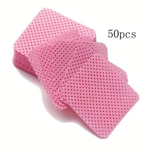 50 Lint-Free Nail Wipes, Super Absorbent Nail Wipes for Removing Gel