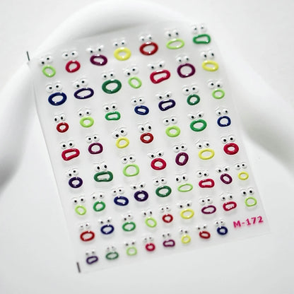 Big Mouth Monster Nail Stickers