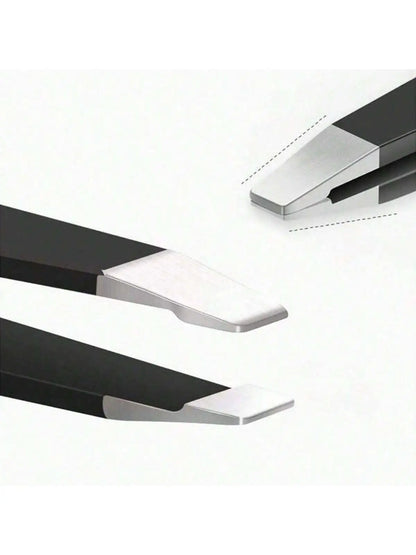 Multi-purpose Eyebrow Tweezers, 4-Pack Stainless Steel Eyebrow