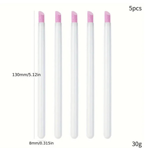 7/10/12/15/20m Pink French Nail Art Liner Painting Brush 5Pcs/set