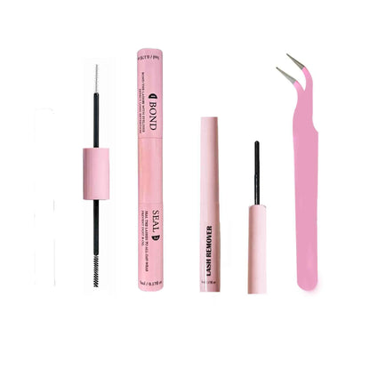Segmented Individual False Lashes with Dual-Ended Lash Glue -