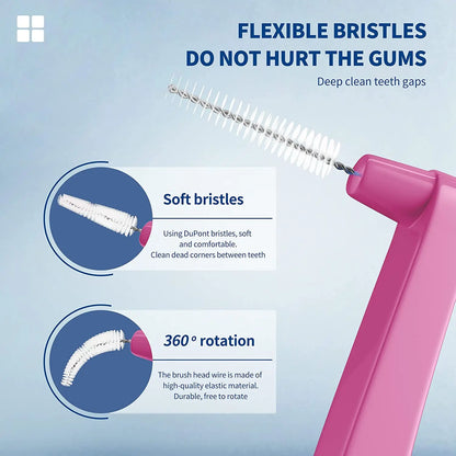 Kingubznis 20pcs  Interdental Brush For Dental Orthodontics Clean