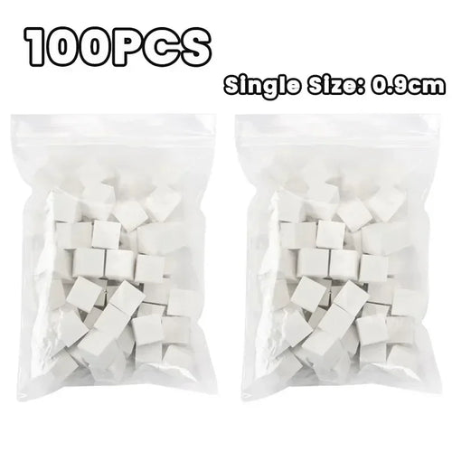 Mini Square Nail Art Sponge with 4 Claws Nail Sponge Metal Grabber Set
