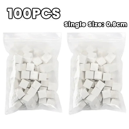 Mini Square Nail Art Sponge with 4 Claws Nail Sponge Metal Grabber Set
