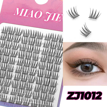 MIAOJIE Cluster Lashes Natural Eyelash extension Volume Individual