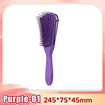 Brush To Detangle And Massage The Scalp For Curly Hair 1PC.