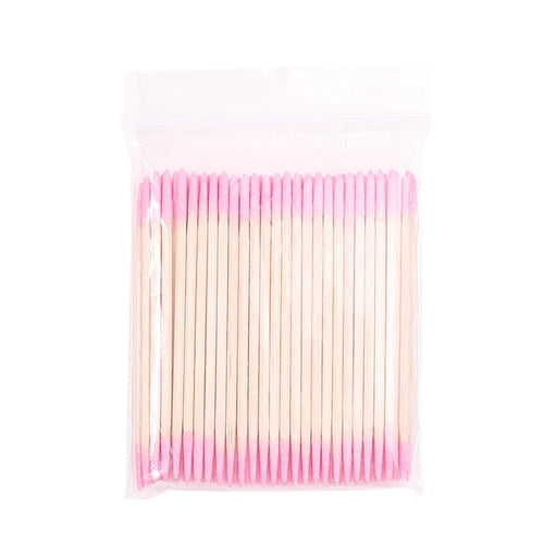100Pcs Double-Ended Cotton Swabs Fine Pointed Tips for Nail Art Makeup