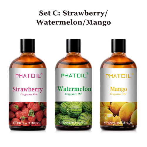 PHATOIL 100ml Aromatherapy Fragrance Oil Coconut & Vanilla Strawberry