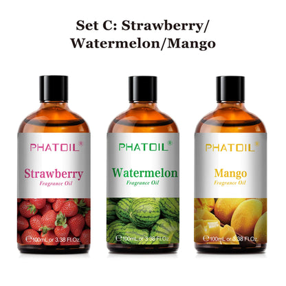 PHATOIL 100ml Aromatherapy Fragrance Oil Coconut & Vanilla Strawberry