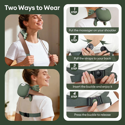 4D Bionic Finger Neck Shoulder Massager Wireless Neck Cervical