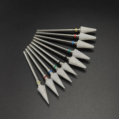 Ceramic Carbide Nail Drill Bit Rotate Burr Milling Nail Cutter Bits