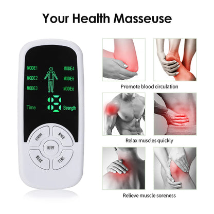 6 Modes EMS Electric Muscle Therapy Stimulator Tens Unit Machine
