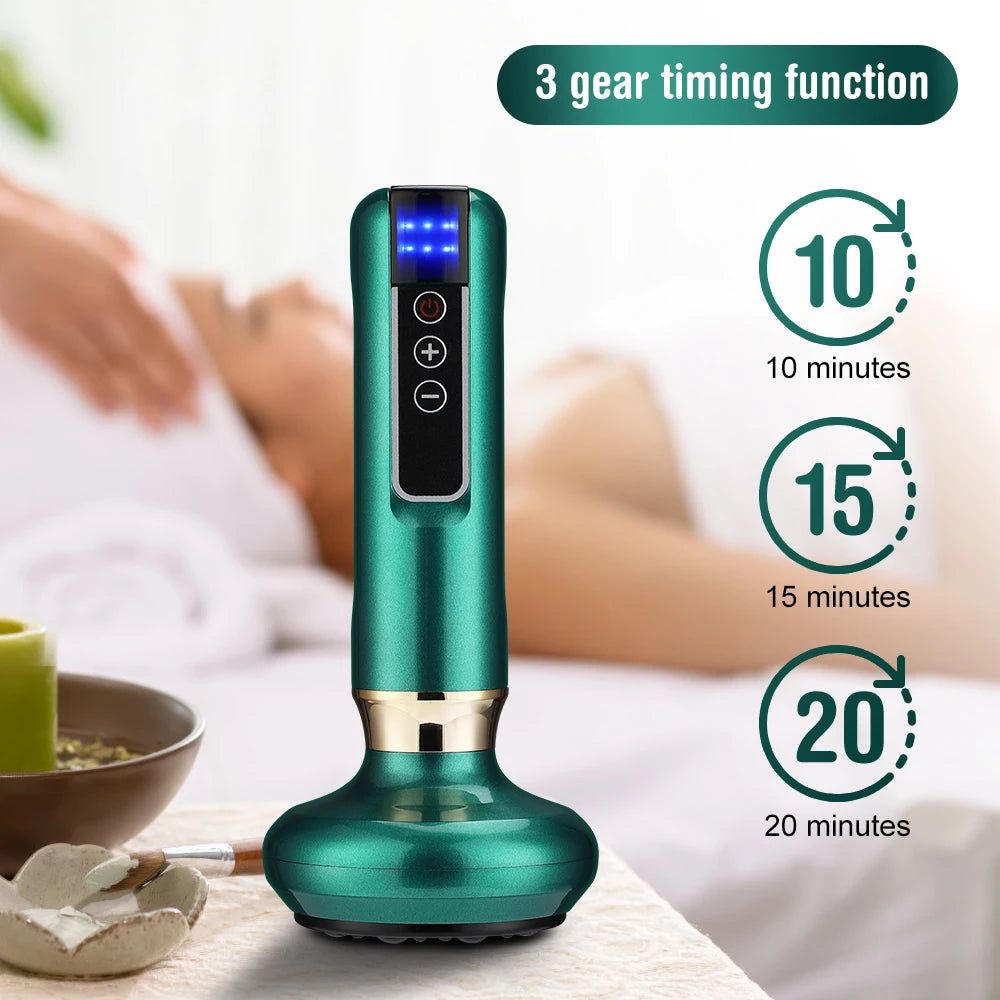 6 Gear Electric Cupping Massager Vacuum Suction Cup GuaSha Anti