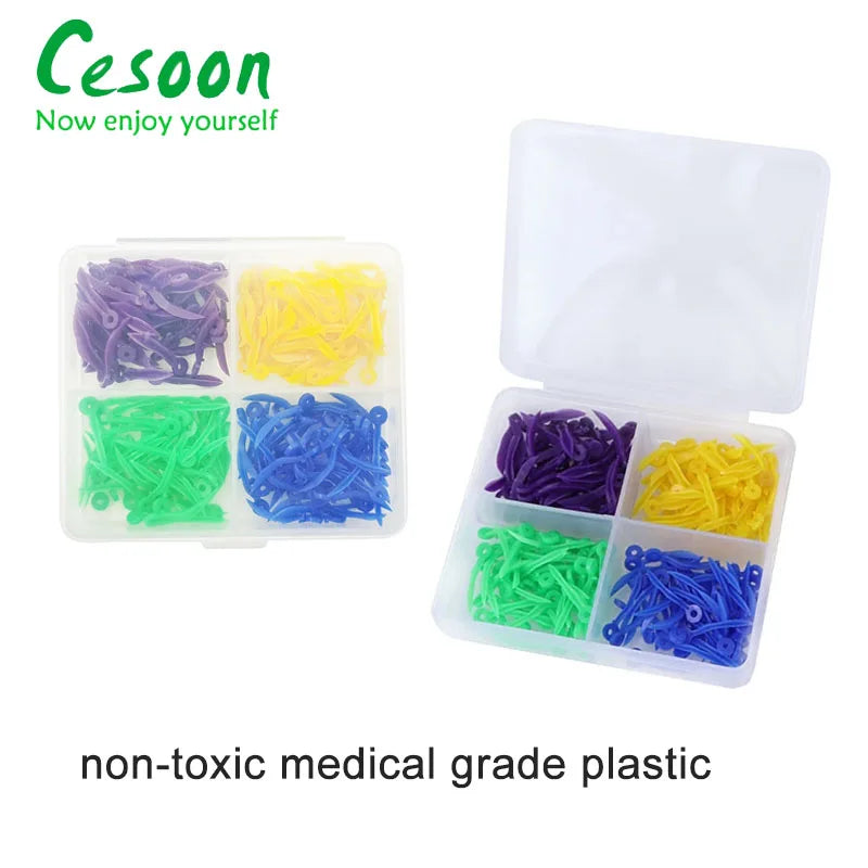 200Pc Dental Disposable Tooth Gap Wedges With End Circular Hole