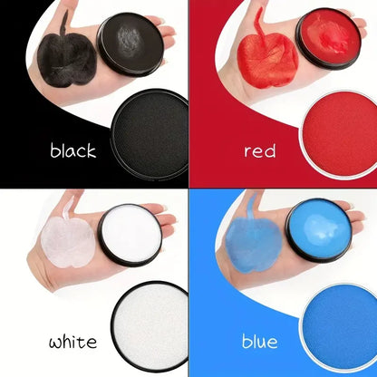 30G Water Monochromatic Face Body Painting Palette Halloween Festive