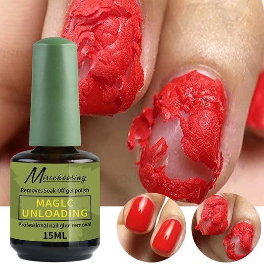 Misscheering 15ml Magic Fast Nail Gel Polish Remover Clean UV Soak Off