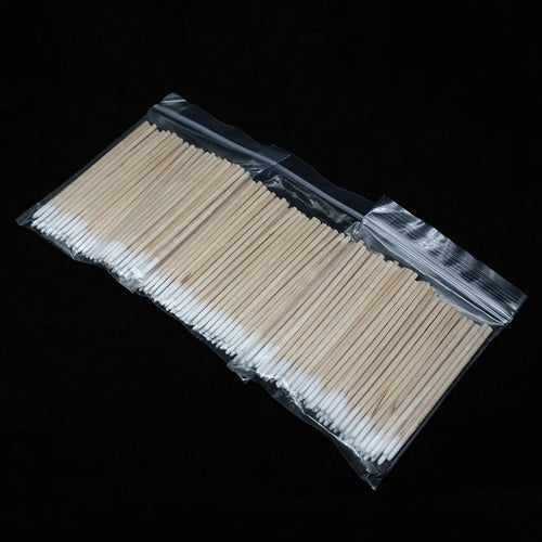 300Pcs Nails Wood Cotton Swab Clean Sticks Nail Polish Remover Art