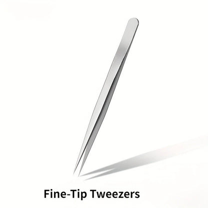 Stainless Steel Precision Pointed Tweezers, Beauty Makeup Eyebrow