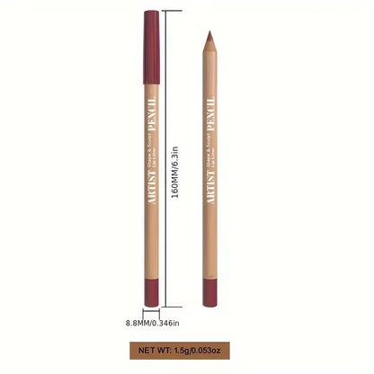 6pcs Velvet Matte Lip Liner Set - Long-Lasting Versatile Shades