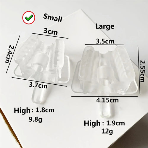 5pcs Dental Silicone Bite Block with Saliva Ejector Hole Mouth Opener