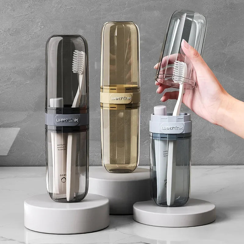 Toothbrush Travel Containers Transparent Portable Toothbrush Case