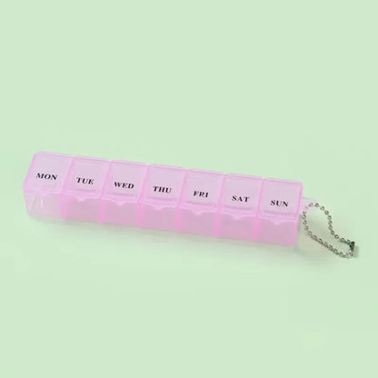 Mini Portable Transparent Medicine Box Waterproof Week-long