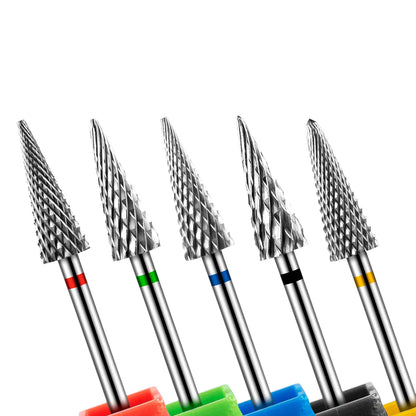 Tip Tungsten Carbid Nail Drill Bits Electric Manicure Drill Accessory