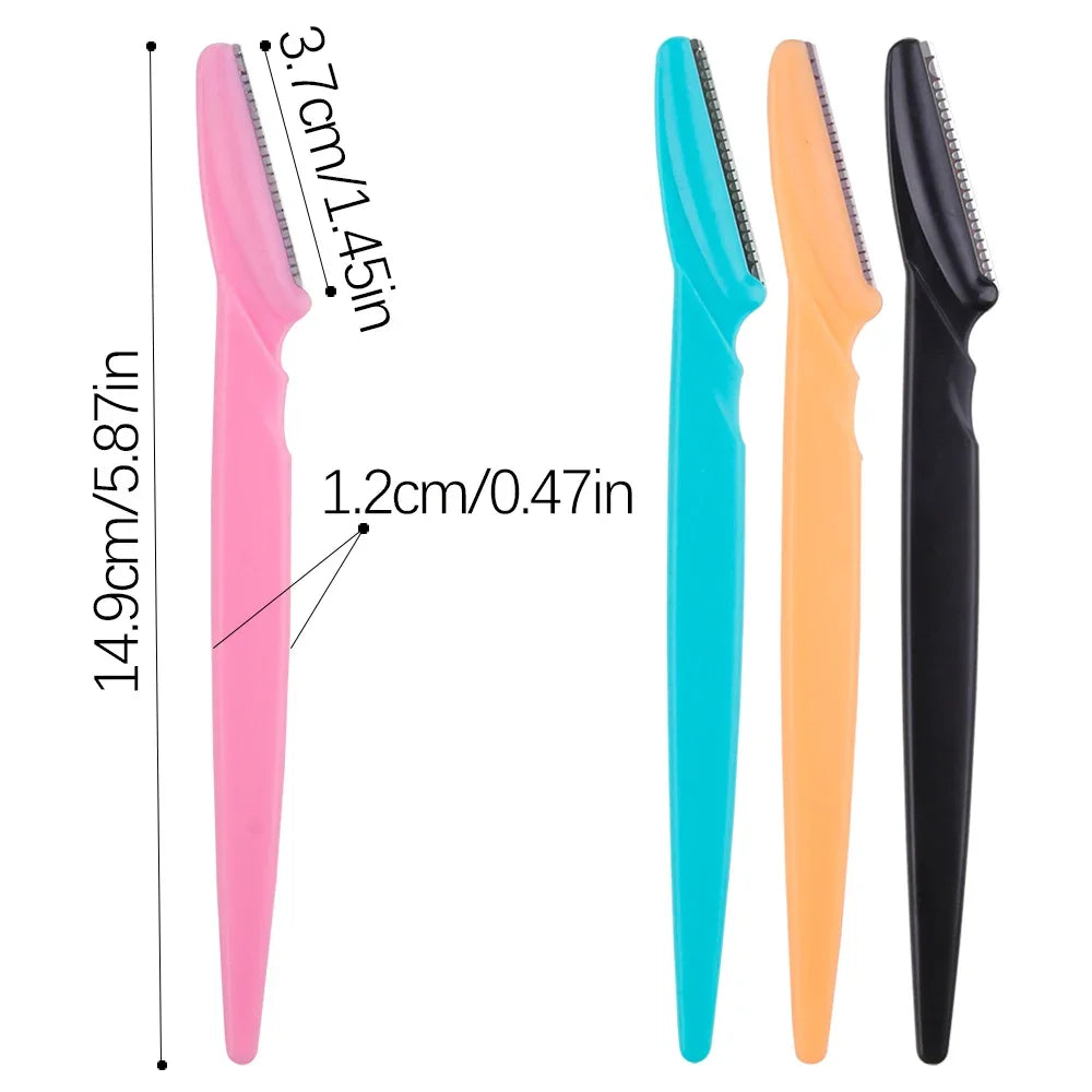 3/4/10Pcs Eyebrow Trimmer Face Blade Shaver Portable Eye Brow
