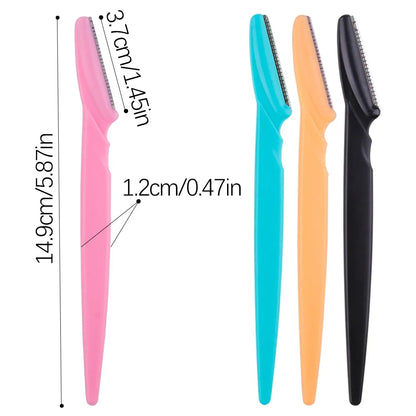 3/4/10Pcs Eyebrow Trimmer Face Blade Shaver Portable Eye Brow