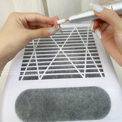 Nail Vacuum Filter Paper Filter White Dust Collector Replace Nail