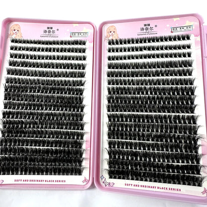 570/640pcs Individul Claster Eyeash Thick & Fluffy Extension 30D/100D